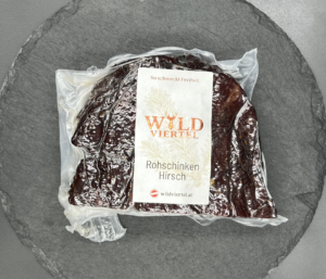 Rohschinken Hirsch - Wildviertel Delikatessen verpackt
